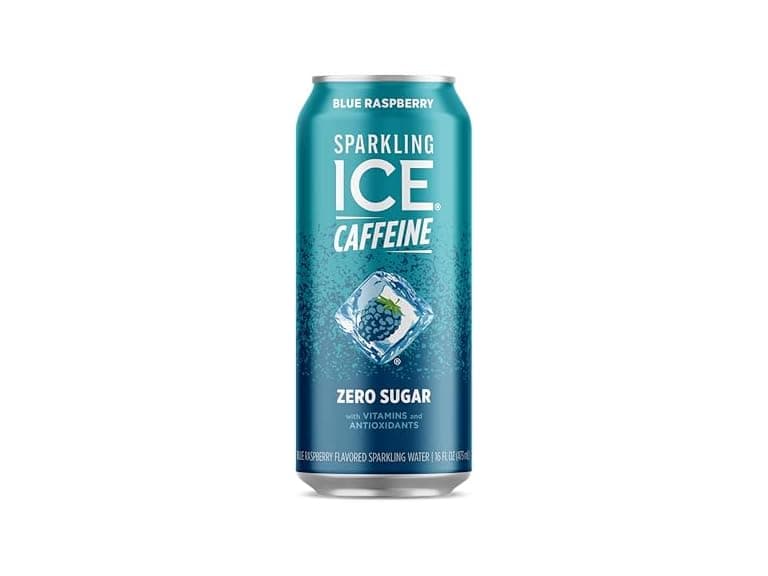 1CT Sparkling Ice Caffeine, Blue Raspberry Sparkling 16 oz. - Image 1