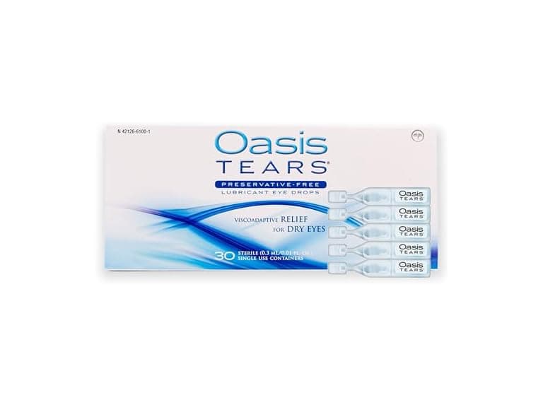 Oasis TEARS Preservative Free Eye Drops 30 Vials - Image 1