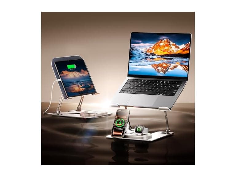 GUSGU 3-in-1 Wireless Charger and Laptop Stand - Image 1