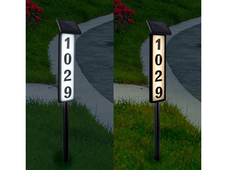 Solar Lighted House Address Sign LED - Image 1