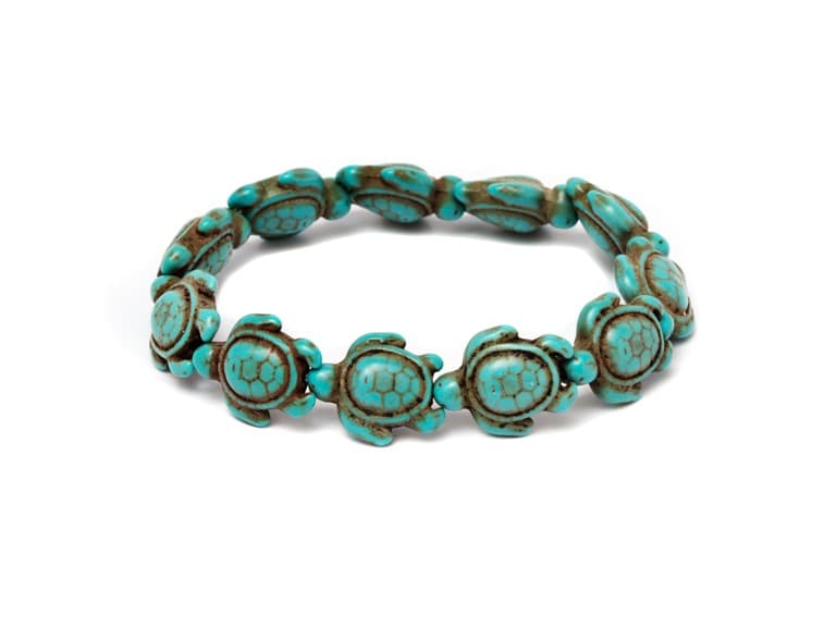 Handemade Turquoise Turtle Bracelet - Image 1