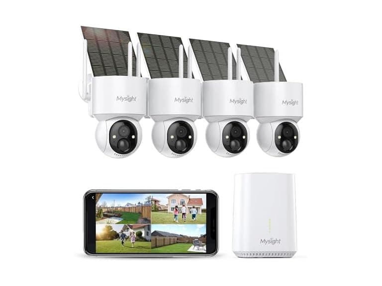 Mysight Wireless Solar Security Cameras (Open Box)