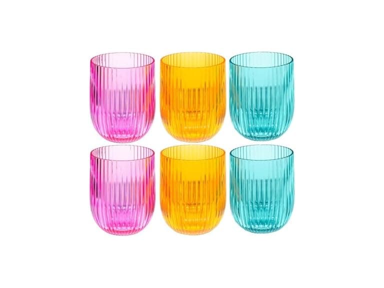Mesa Acrylic Stemless Wine Glass 16.2oz - Set of 6 - Image 1