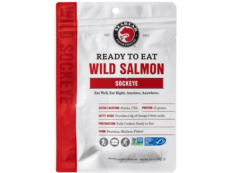 4PK Ready-to-Eat Wild Sockeye Salmon - Image 1