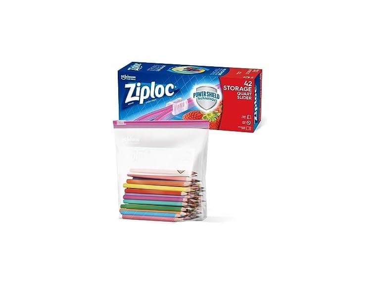 Ziploc Slider Quart 42ct - Image 1