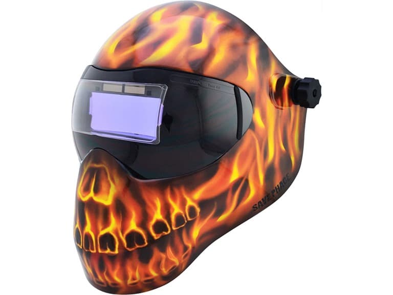 Save Phace Fire Skull Graphic Welding Helmet I Series - Image 1