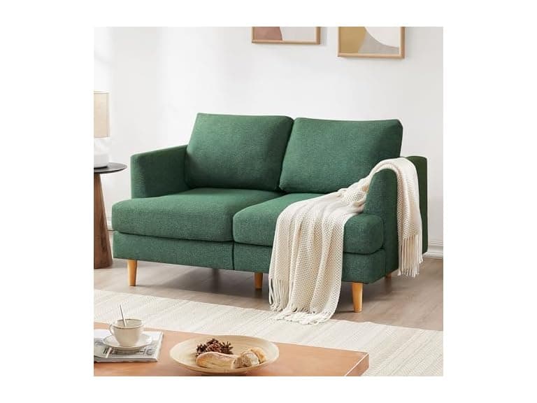 BFD Mid Century Modern Loveseat Couch, 56" - Image 1