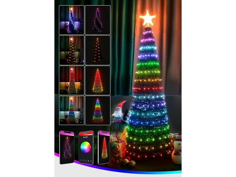 Probro BESL22 6Ft Collapsible Christmas Tree Lights - Image 1