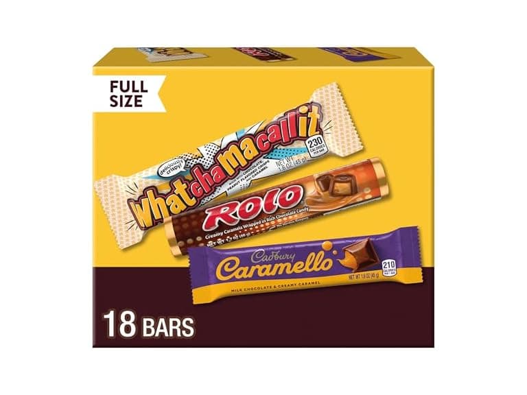 Hershey Assorted Caramel Candy Box 18pc - Image 1