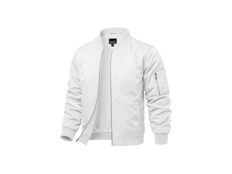 Crysully Men (XL) Lightweight Bomber Jacket Coat - Image 1