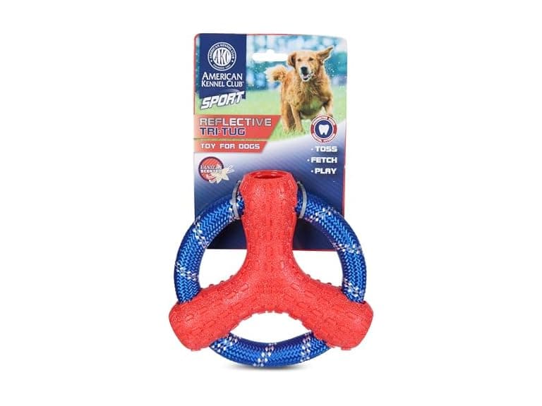 AKC Sport TPR Toys for Aggressive Chewers Rope Disc - Image 1