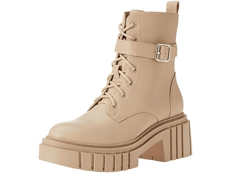 The Drop Women's Koi Lace Up Platform Combat Boots - Image 1