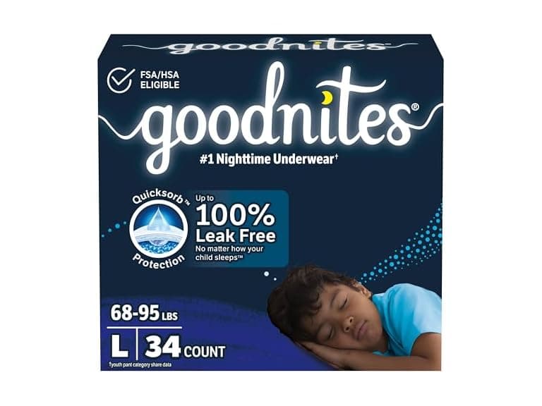 Goodnites Boys L Underwear, 34ct - Image 1