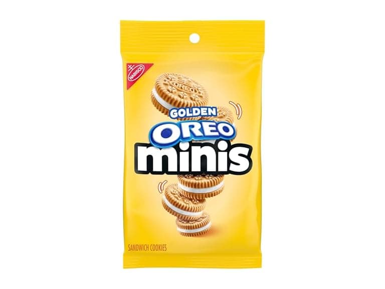 OREO Minis Golden Sandwich Cookies, 3 oz - Image 1