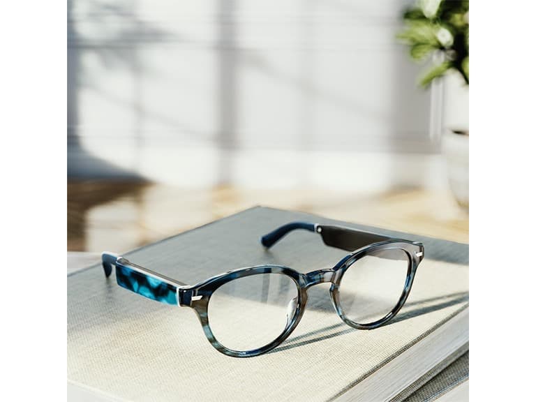(NEW) Amazon Echo Frames Smart glasses with Alexa - Round frames in Blue Tortoise