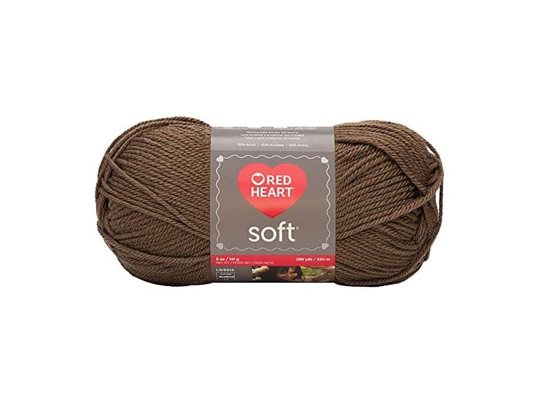 Red Heart Soft Yarn, Toast - Image 1