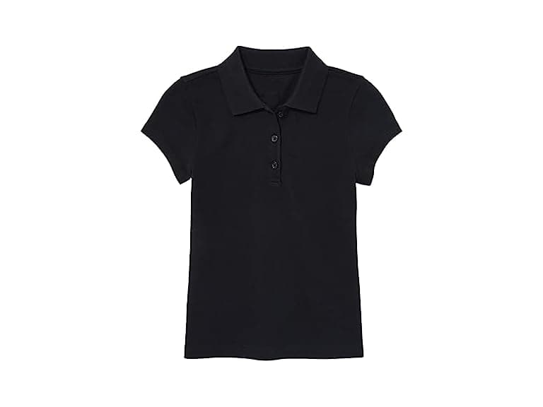 Girls S/S Stretch Pique Polo Shirt - Image 1