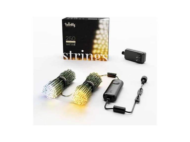 Twinkly Strings 250 White LED, Light String Outdoor Indoor - Image 1