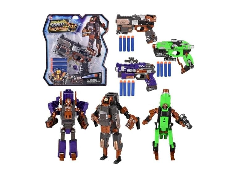 Rhode Island Novelty 8" Robot Dart Blaster 6ct - Image 1