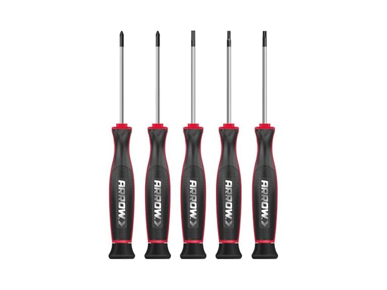 Arrow Chrome Screwdriver Set 5pk - Image 1