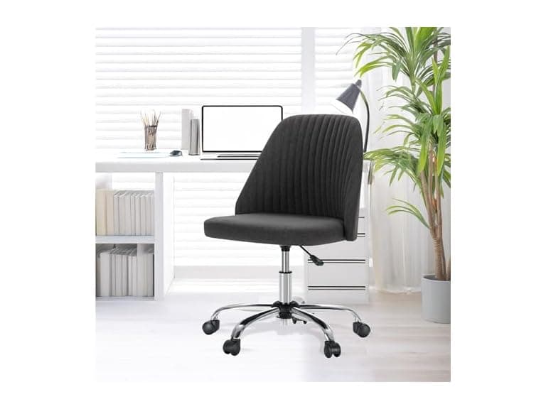 YSSOA Dark Grey Swivel Chair - Image 1