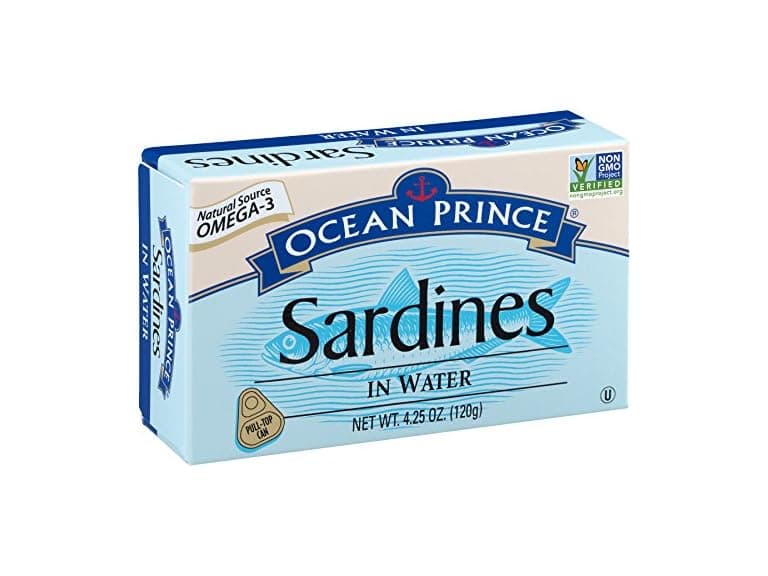 12PK Ocean Prince Sardines in Water, 4.25oz - Image 1