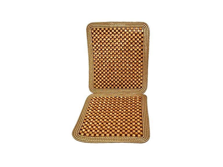 Zone Tech Wooden Beaded Car Seat Cushion - Image 1