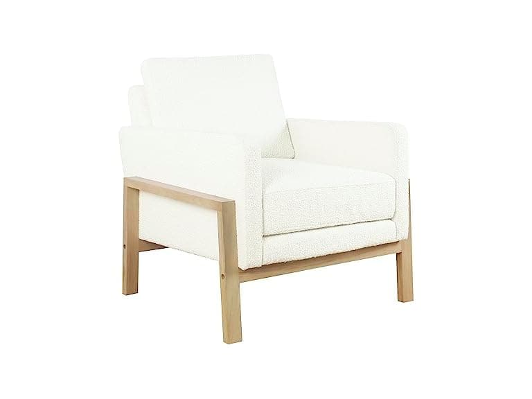 HomePop Wood Frame Accent Chair - Image 1