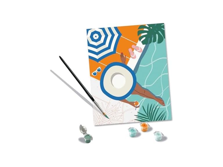 Ravensburger Creart Pool Time Paint by Numbers Kit - Image 1