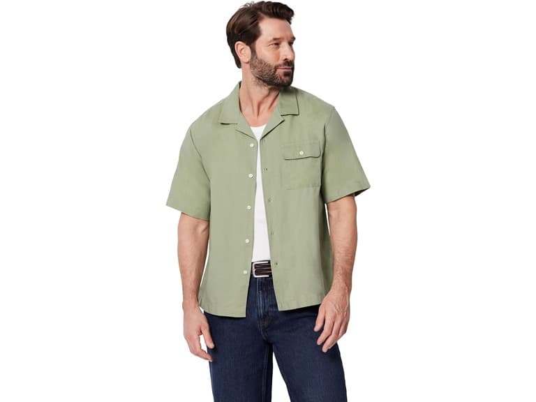 Amazon Essentials Men's Linen Blend Shirt Sage - Image 1