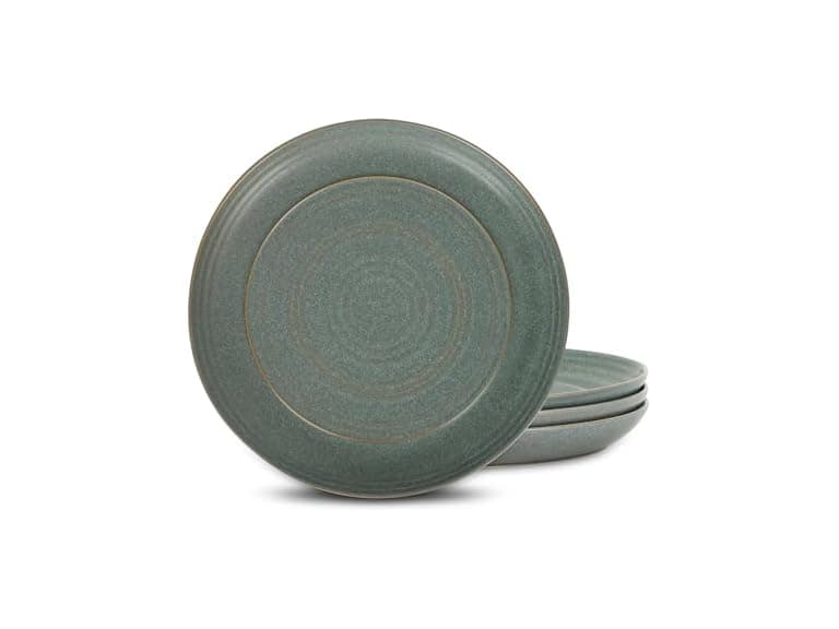 Stone Lain Elio 4-Piece Dinner Plate Set Stoneware, Green - Image 1