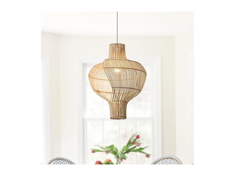 Parrot Uncle Medium 16" Rattan Pendant Light Fixture - Image 1