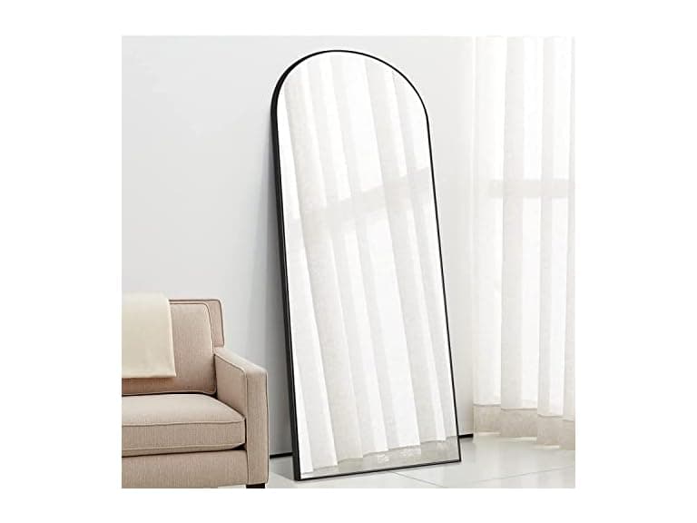 PexFix Arched Mirror Black, 64''x21'' - Image 1