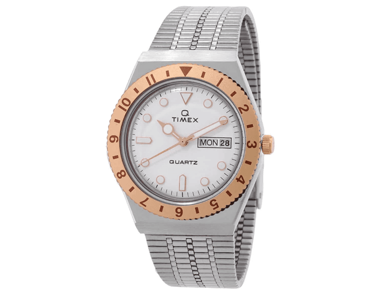 Timex Q Women’s 36mm Silver Dial Watch - Image 1
