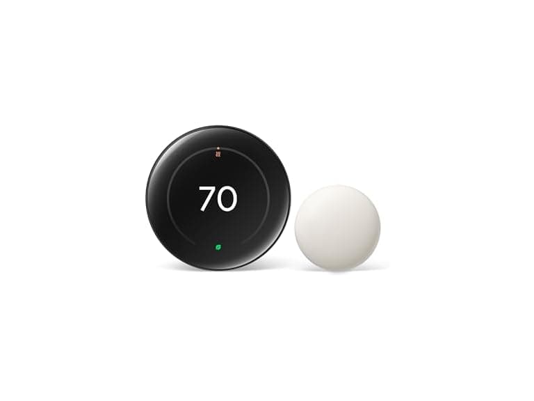 Google Nest Learning Thermostat 4th Gen Black - Image 1
