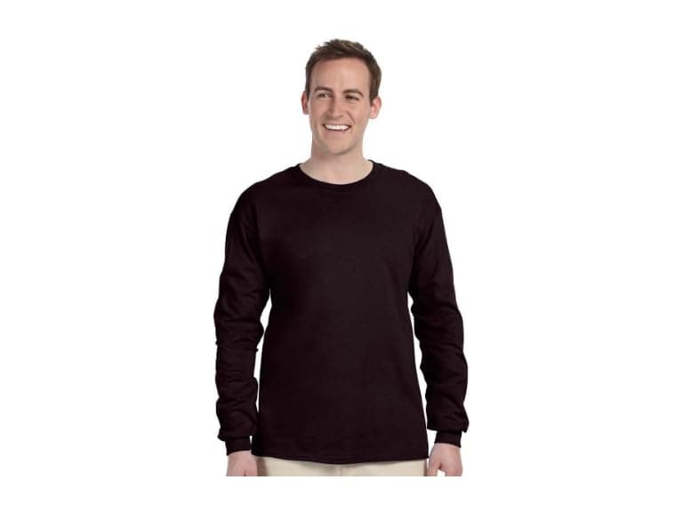 Gildan Men (L) Plain Crew Neck Ultra Long T-Shirt - Image 1