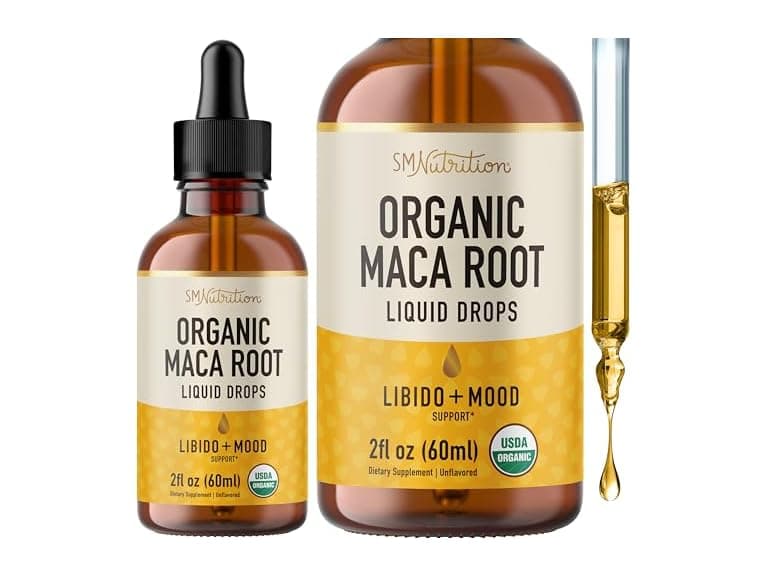 Maca Root Liquid Drops Organic Energy Support 2oz - Image 1