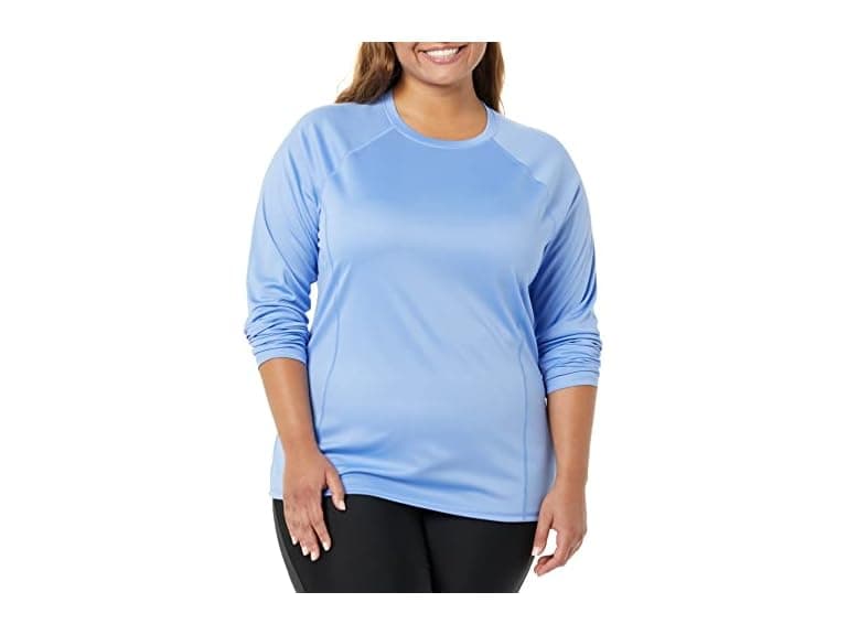 Amazon Essentials Womens LS RashGuard - Image 1