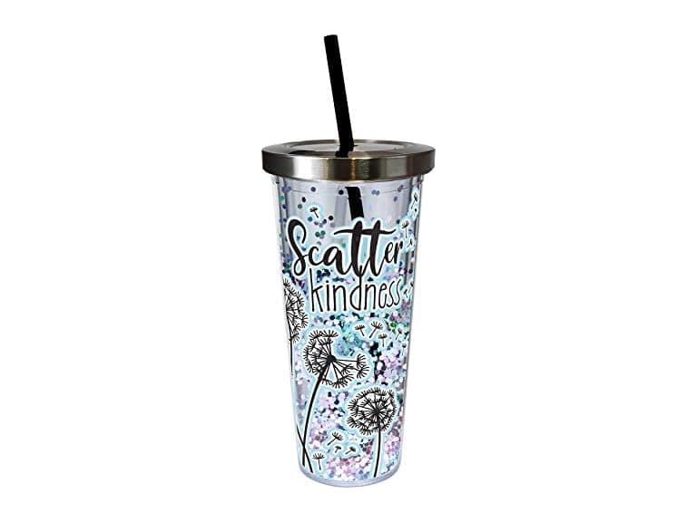 Glitter Filled Tumbler- Scatter Kindness - Image 1