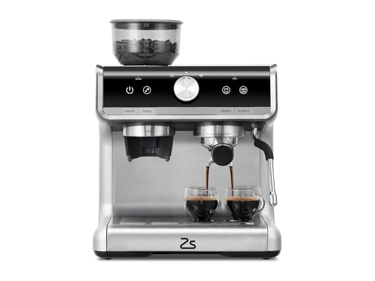 Espresso Machine with Grinder & Milk Frother  - Image 1