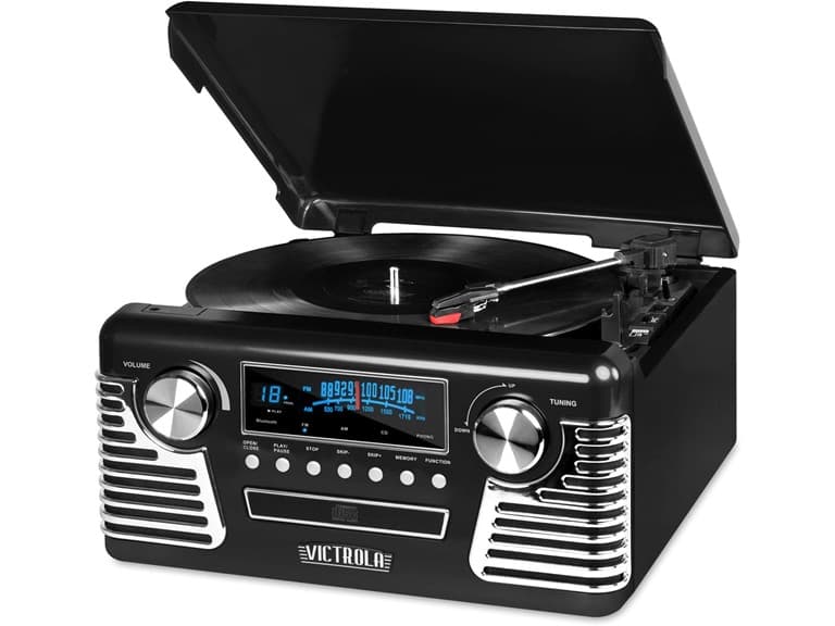 (NEW) Victrola 50's Retro Bluetooth Record Player - Image 1