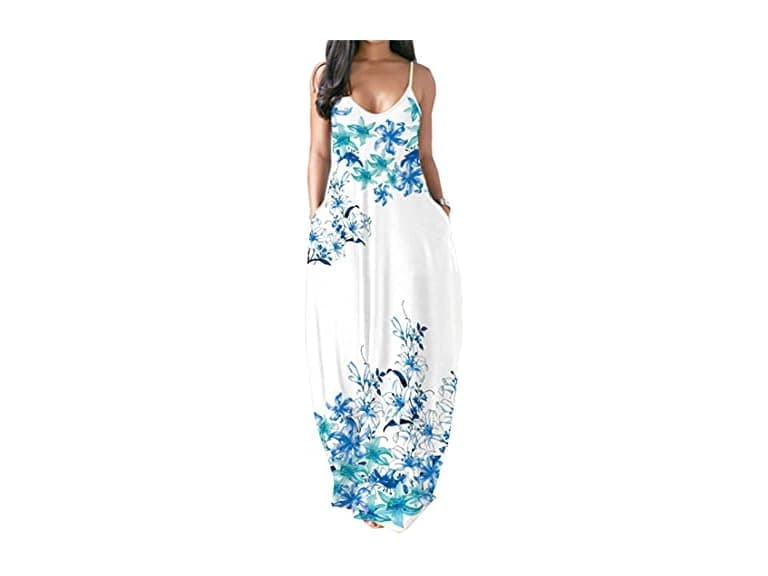 Chaos World Women (L) Maxi Dress V-Neck Dress - Image 1