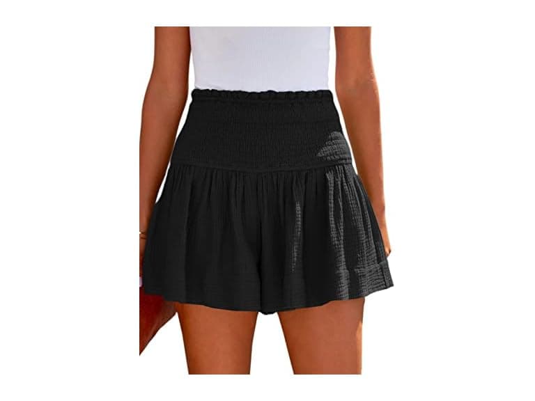 Dokotoo Women Shorts High Waisted Pleated Shorts - Image 1