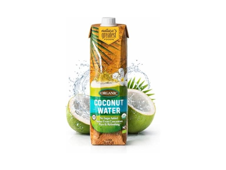 Nature's Greatest Foods, Organic Coconut Water, 6pk - Image 1