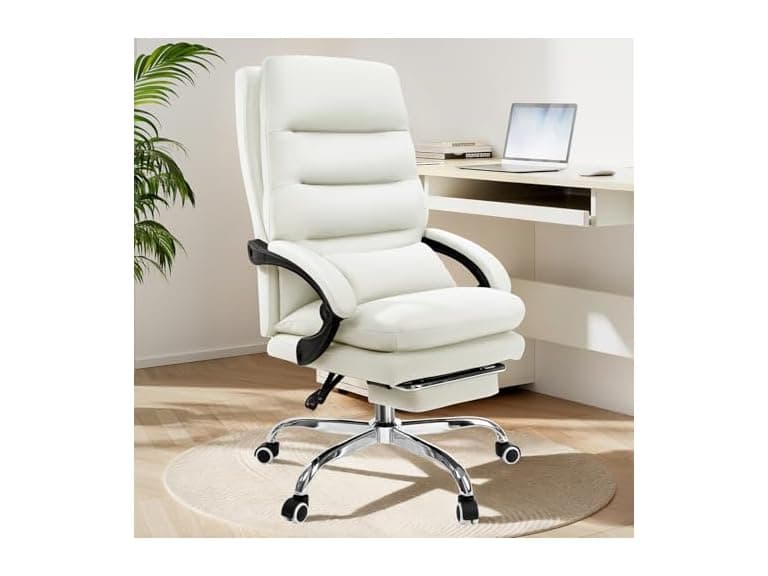 Holiwei 400lb Office Chair, White - Image 1