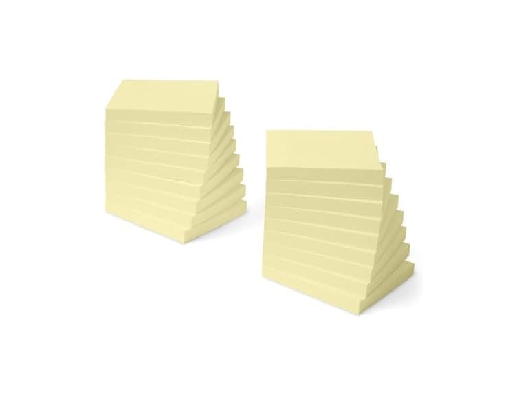 Amazon Basics Square Sticky Notes, 18 pack - Image 1