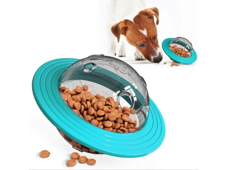 Durable Dog Toys Interactive Wobble Ball Food Feeder - Image 1