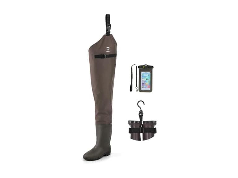 TIDEWE Men's (13) Lightweight Hip Waders - Image 1