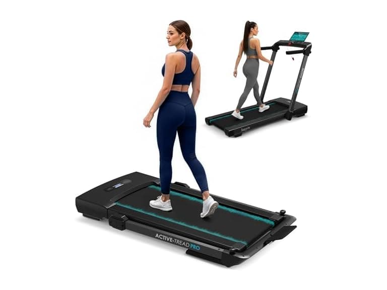 SereneLife 2-in-1 Foldable Treadmill & Under-Desk Walking Pad