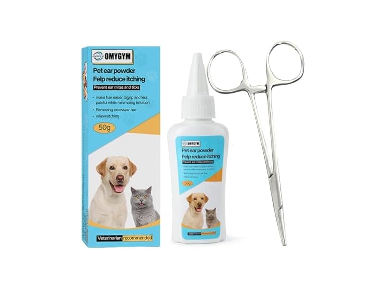 Advanced Pet Ear Powder with Professional 5" Hair Puller - Image 1